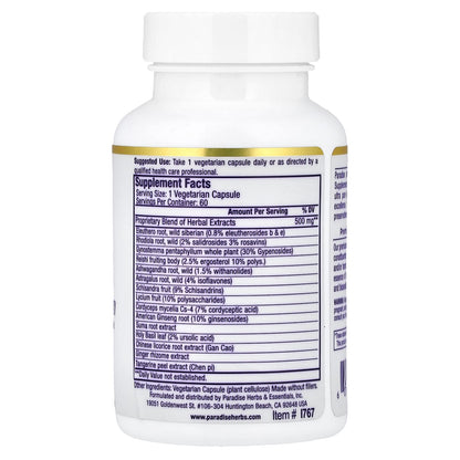 Paradise Herbs Imperial Adaptogen, 60 Vegetarian Capsules - view 2