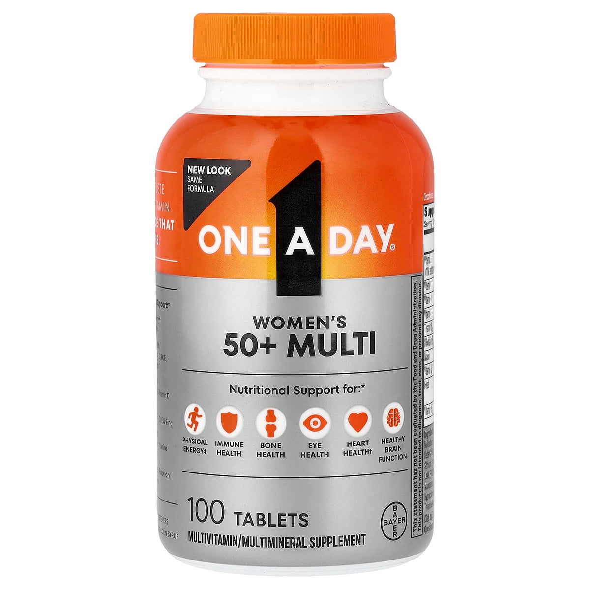 One-A-Day Women's 50+ Multi, 100 Tablets — product view