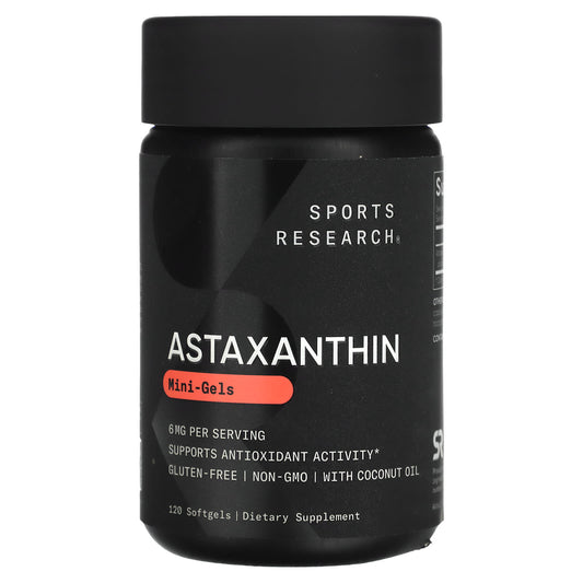 Sports Research Astaxanthin Mini-Gels, 6 mg, 120 Softgels