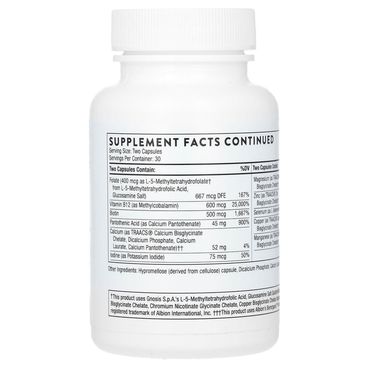 Thorne Basic Nutrients 2/Day, 60 Capsules - view 3