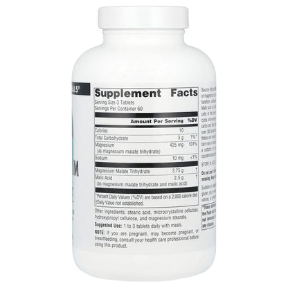 Source Naturals Magnesium Malate, 180 Tablets - view 2