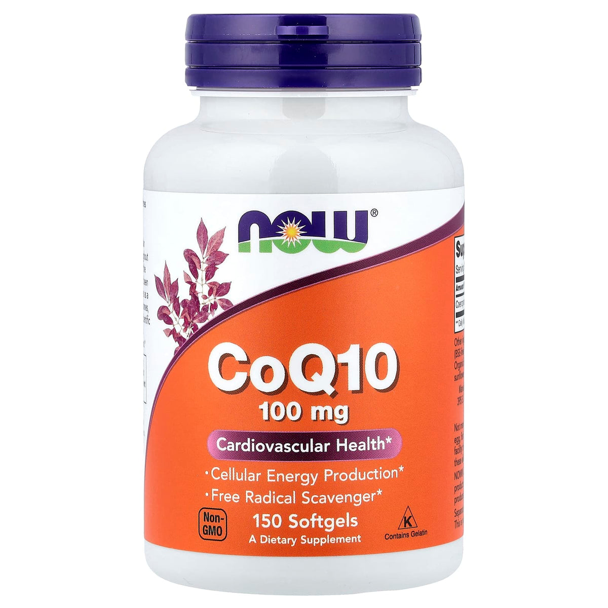 NOW Foods CoQ10, 100 mg, 150 Softgels