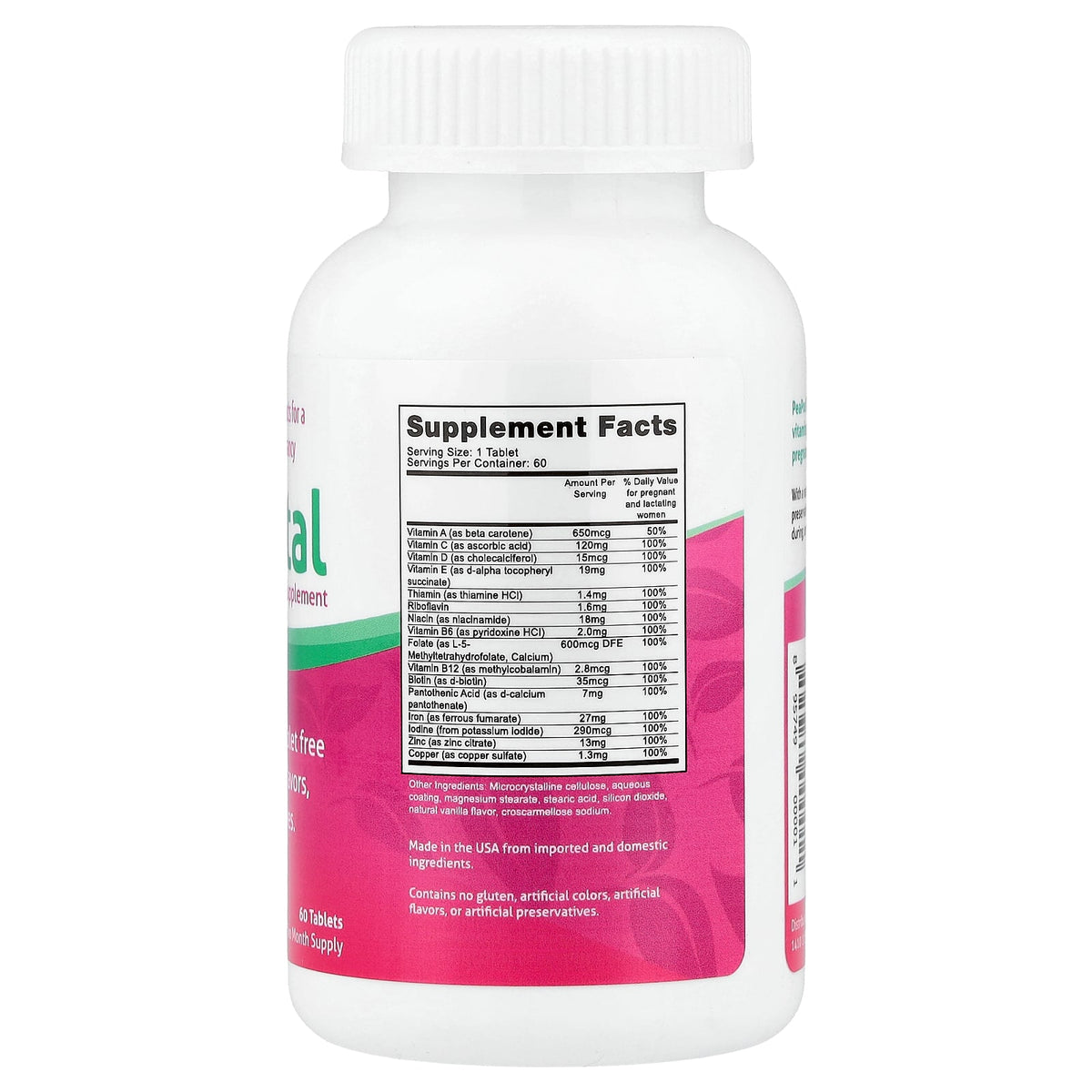 Fairhaven Health Peapod Prenatal Multivitamin Supplement, 60 Tablets - view 2