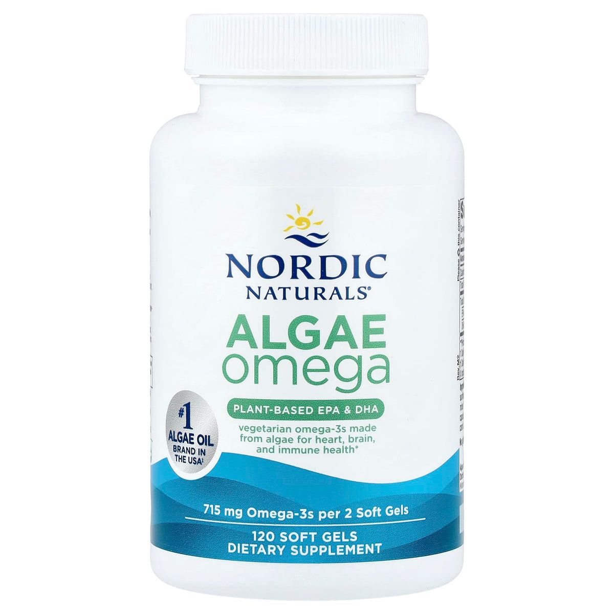 Nordic Naturals Algae Omega, 120 Soft Gels (357.5 mg per Softgel) - view 3