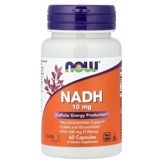 NOW Foods NADH, 10 mg, 60 Capsules