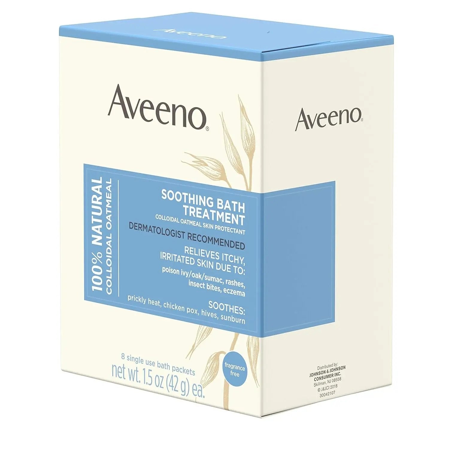 Aveeno 772-0188 Soothing Bath Treatment for Itchy, Irritated Skin, Pack of 8