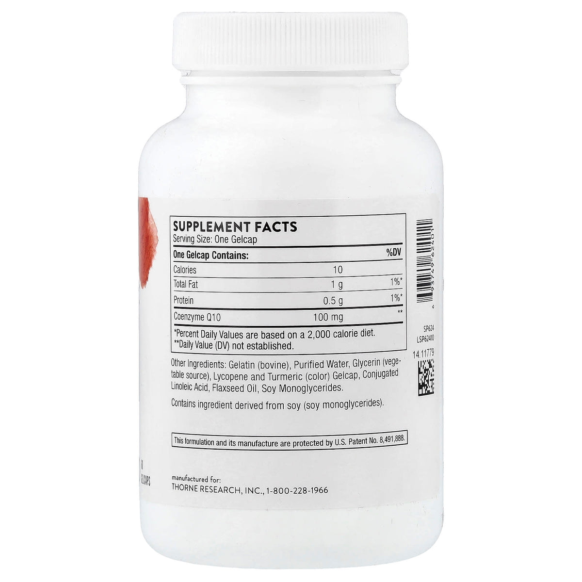 Thorne CoQ10, 100 mg, 60 Gelcaps - view 2