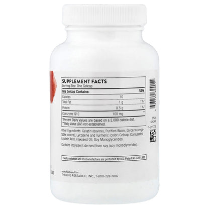 Thorne CoQ10, 100 mg, 60 Gelcaps - view 2