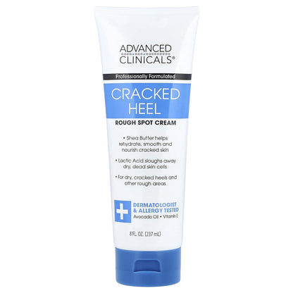 Advanced Clinicals Cracked Heel Rough Spot Cream 237 ml (8 fl oz)