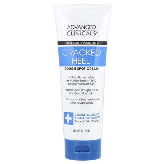 Advanced Clinicals Cracked Heel Rough Spot Cream 237 ml (8 fl oz)