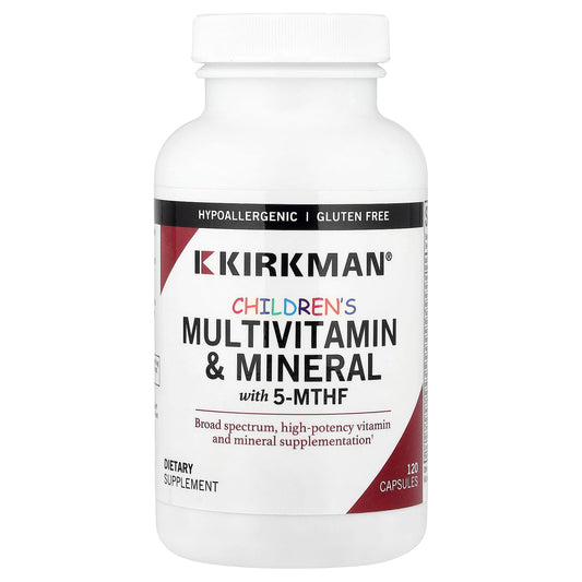 Kirkman Labs Children's Multivitamin & Mineral with 5-MTHF, 120 Capsules