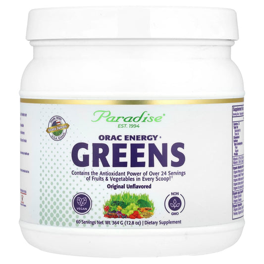 Paradise Herbs ORAC Energy Greens Original Unflavored, 12.8 oz (364 g)