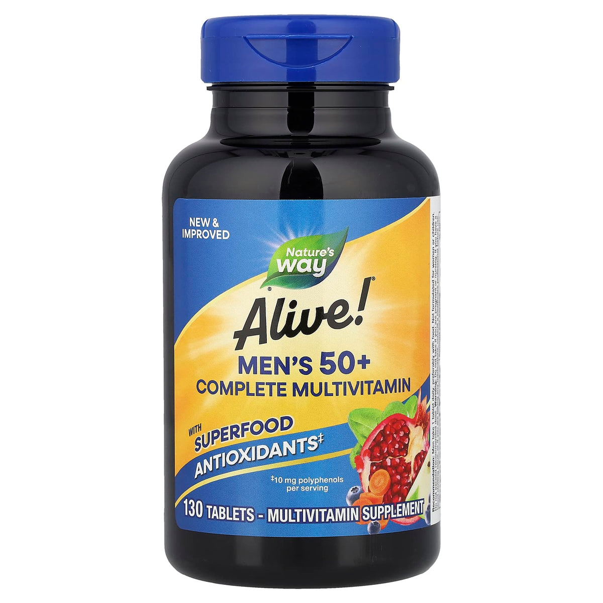 Nature's Way Alive! Men's 50+ Complete Multivitamin, 130 Tablets