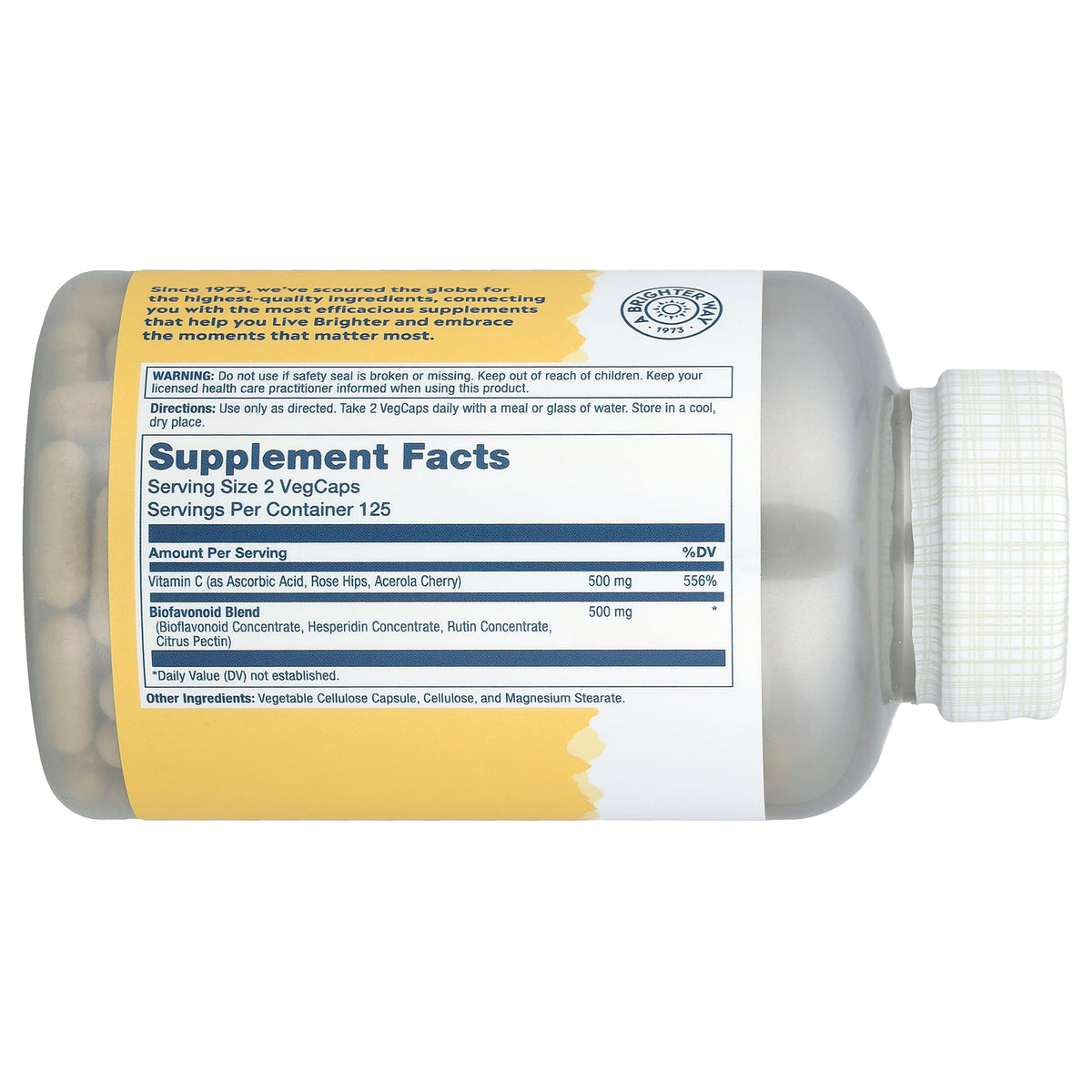 Solaray Vitamin C & Bioflavonoids, 250 VegCaps - view 2