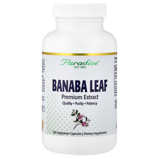 Paradise Herbs Banaba Leaf Extract, 250 mg, 180 Vegetarian Capsules