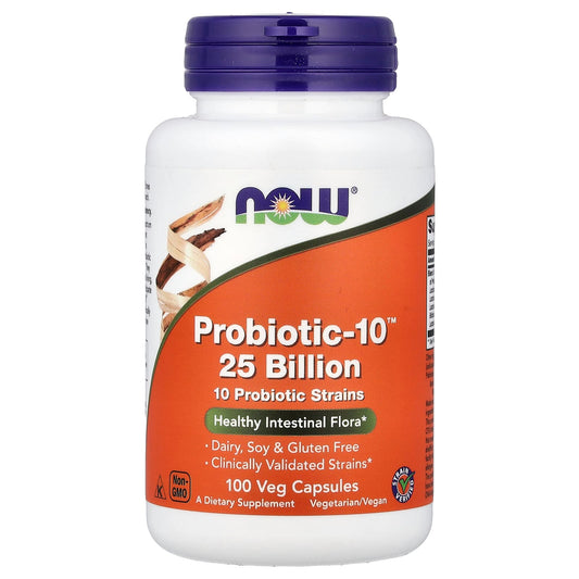 NOW Foods Probiotic-10, 100 Veg Capsules