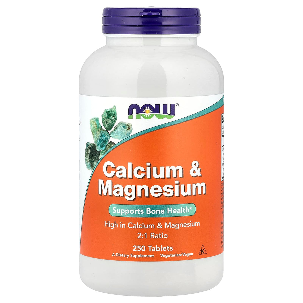 NOW Foods Calcium & Magnesium 2:1, 250 Tablets — product view