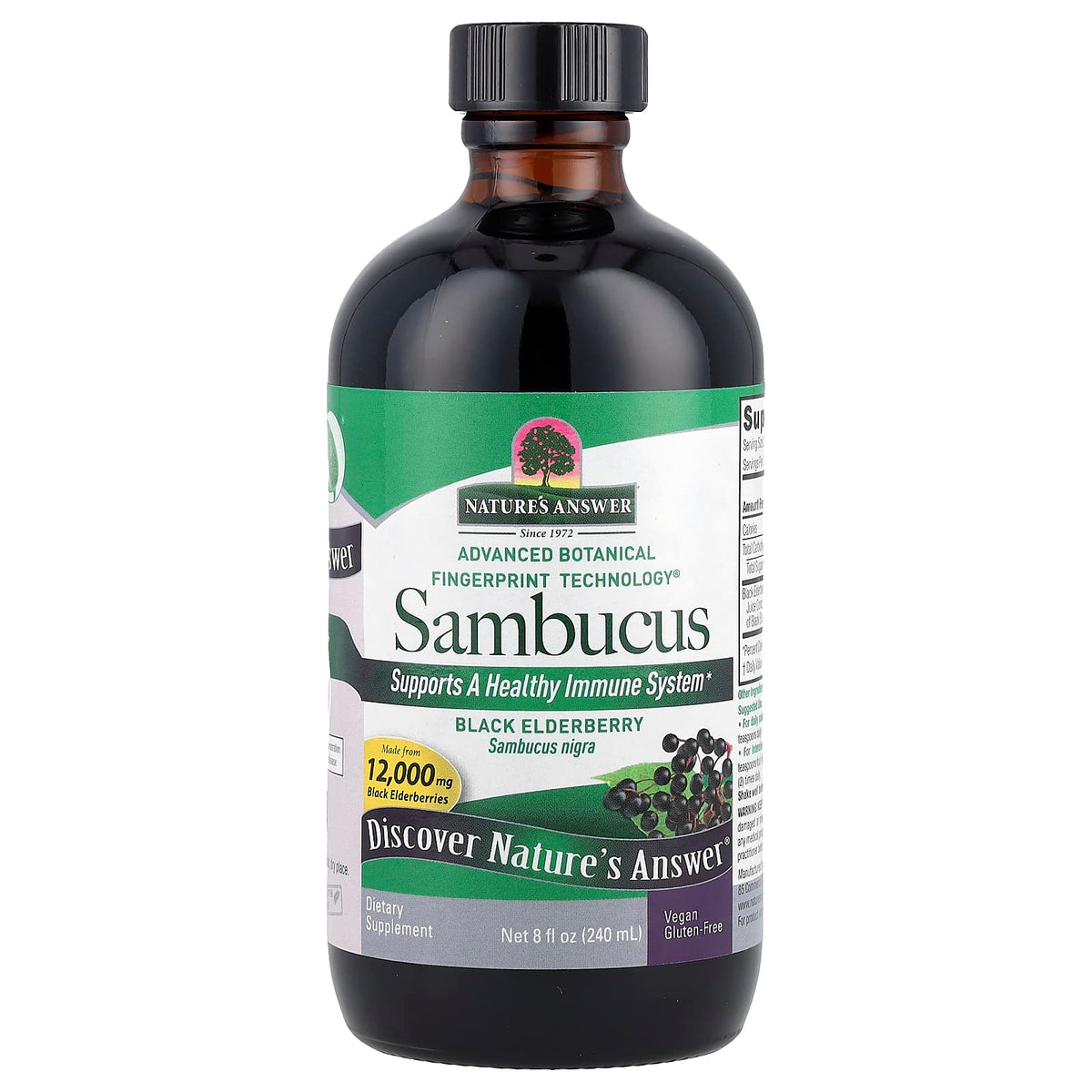 Nature's Answer Sambucus Black Elderberry, 2,500 mg, 240 ml (8 fl oz) - view 3