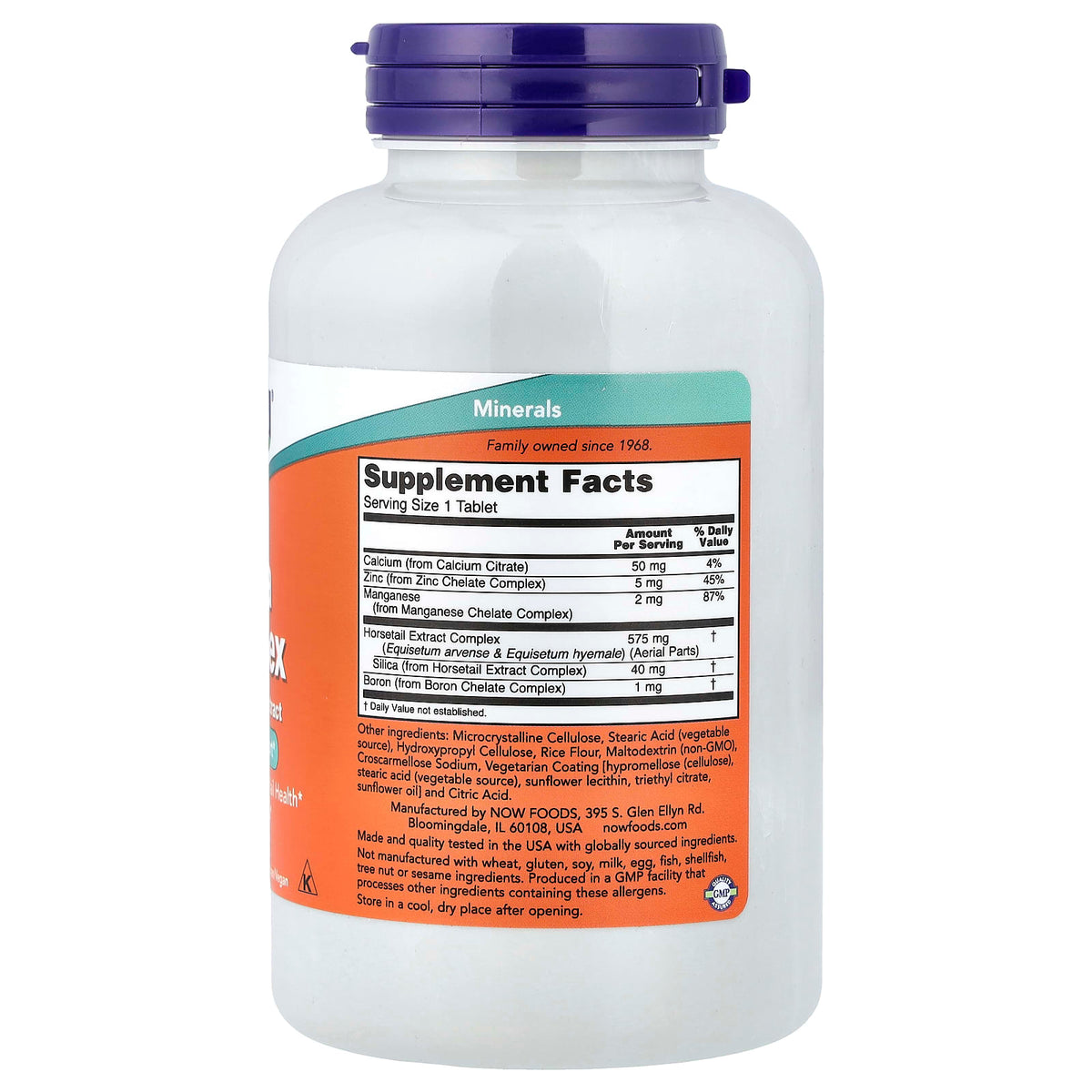 NOW Foods Silica Complex with Horsetail Extract, 180 Tablets - view 2