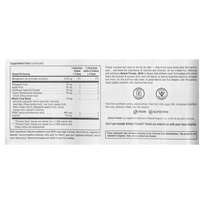 NaturesPlus Animal Parade Children's Chewable Multivitamin, Cherry, 180 Tablets - view 3