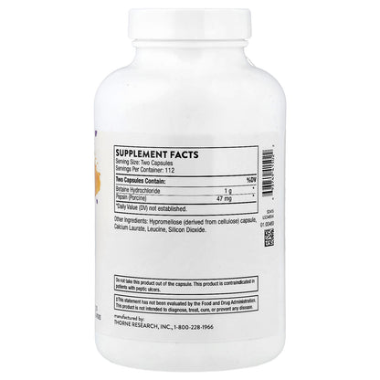Thorne Betaine HCL & Pepsin, 225 Capsules - view 2