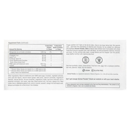 NaturesPlus Animal Parade Children's Chewable Multivitamin, Grape, 180 Tablets - view 3