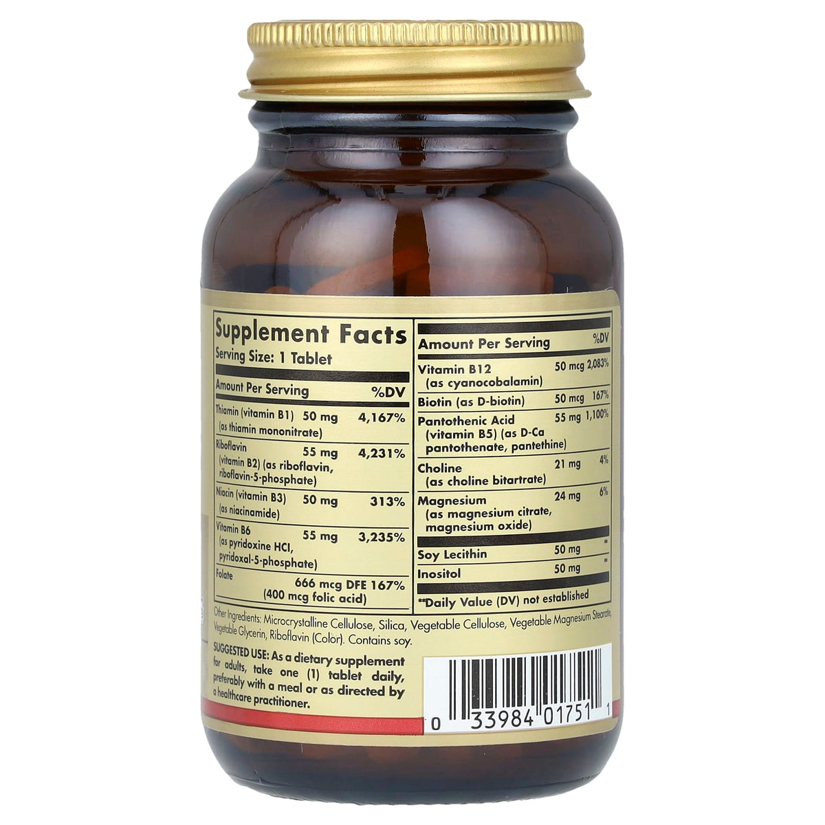Solgar Megasorb B-Complex "50", 100 Tablets - view 2