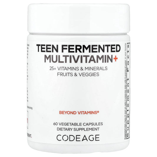 Codeage Teen Fermented Multivitamin+, 60 Vegetable Capsules
