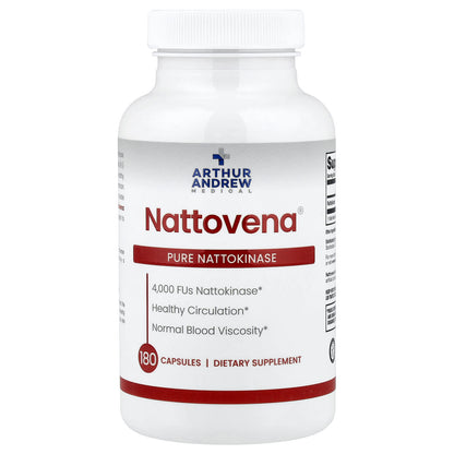 Arthur Andrew Medical Nattovena Pure Nattokinase, 4,000 FU, 180 Capsules