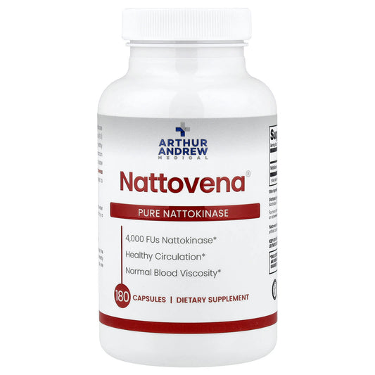 Arthur Andrew Medical Nattovena Pure Nattokinase, 4,000 FU, 180 Capsules