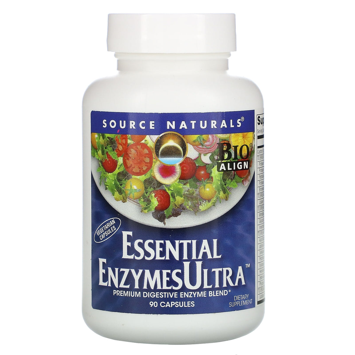 Source Naturals Essential EnzymesUltra, 90 Capsules — product view