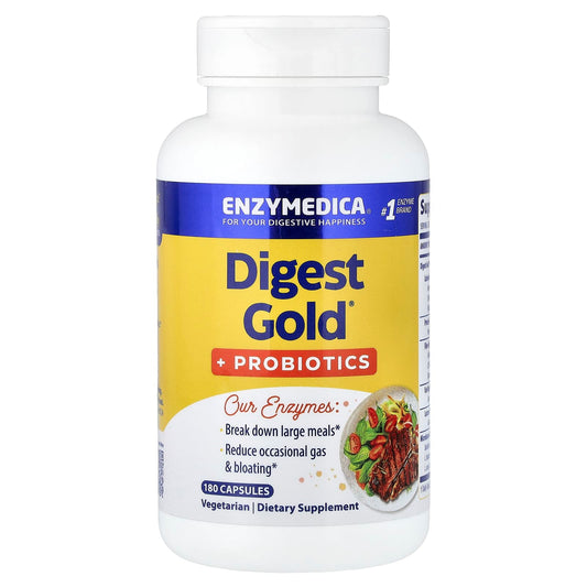 Enzymedica Digest Gold + Probiotics, 180 Capsules