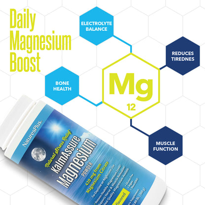 NaturesPlus KalmAssure Magnesium Powder, Unflavoured, 360 g (0.8 lb) - view 3
