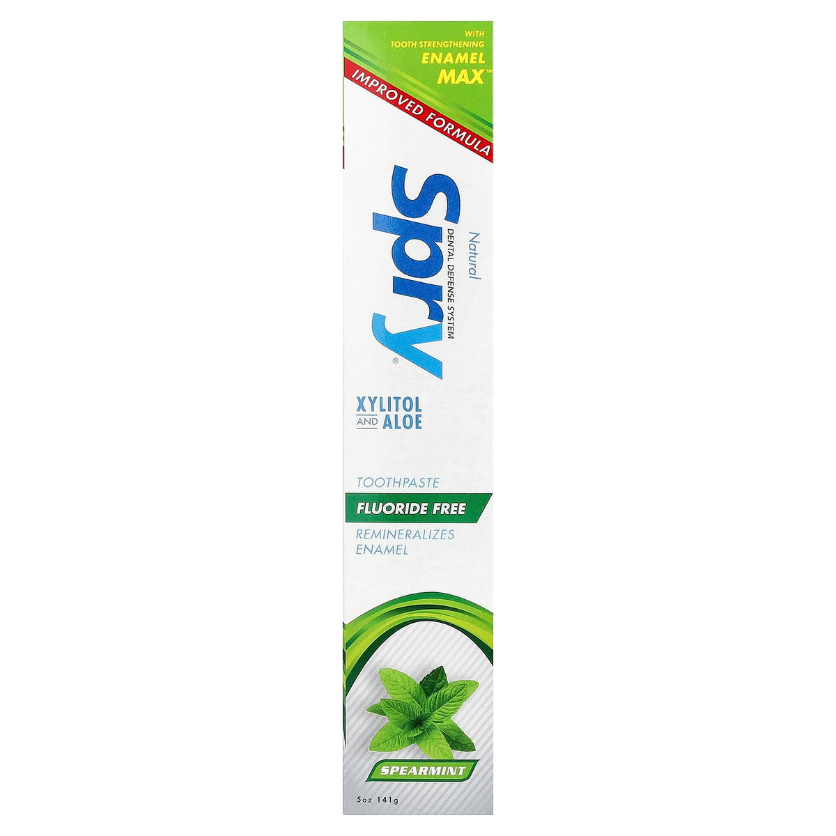 Xlear Natural Spry, Fluoride Free Toothpaste, Spearmint, 141 g - view 2