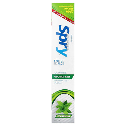 Xlear Natural Spry, Fluoride Free Toothpaste, Spearmint, 141 g - view 2