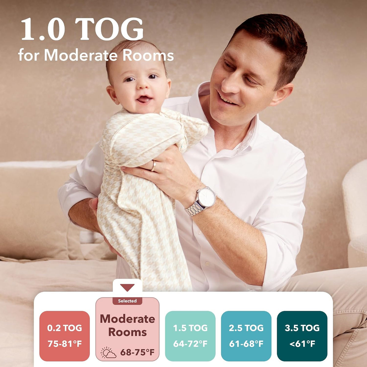 Love to Dream 2-in-1 Transition Bag, Size M (6-8.5 kg), Grey, 1.0 TOG - view 6