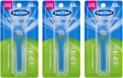 DenTek Floss Threaders, 50 Count, Pack of 3