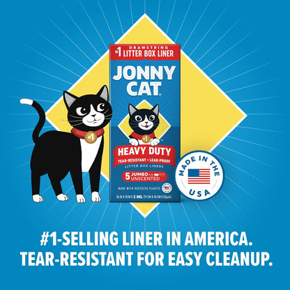 Jonny Cat Jumbo Litter Box Liners, Heavy Duty, 5 Count - view 4