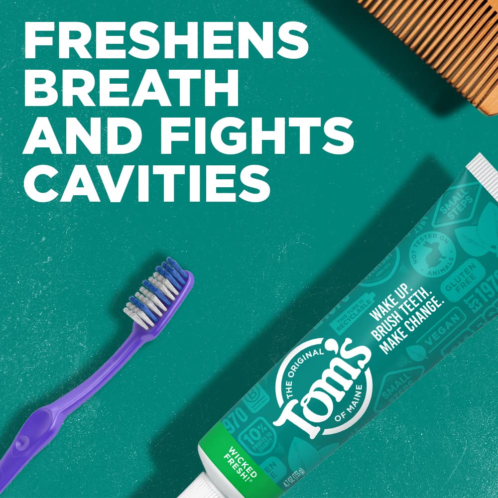 Tom's of Maine Wicked Fresh Toothpaste, Cool Peppermint 4.7 oz, Pack of 2 - view 3