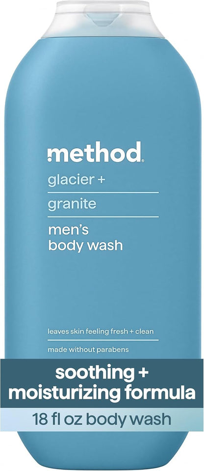 Method Men Body Wash, Glacier + Granite, 18 oz