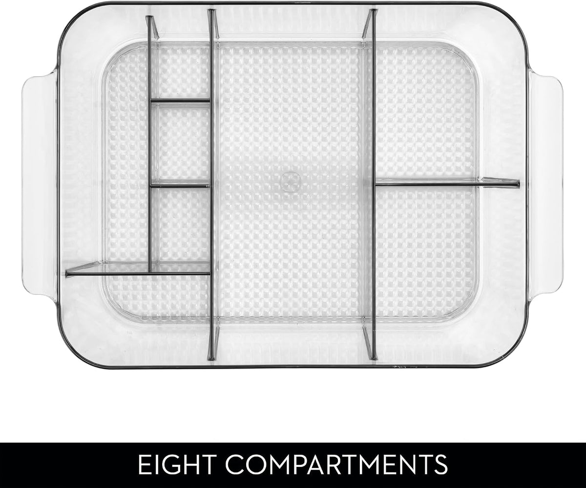 iDesign Clarity Makeup Organiser, Clear, Set of 2 - view 5