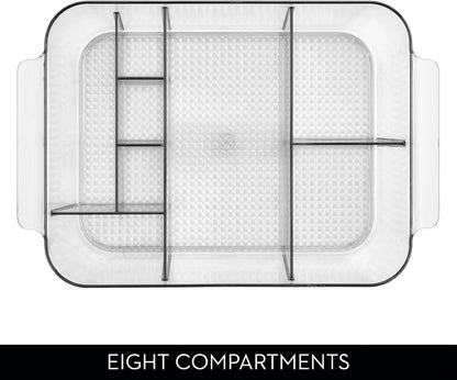 iDesign Clarity Makeup Organiser, Clear, Set of 2 - view 5