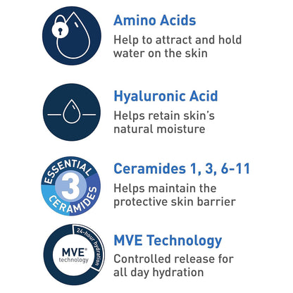 CeraVe Hydrating Cream-to-Foam Cleanser, Fragrance Free - view 3