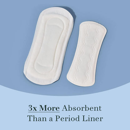 Rael Organic Cotton Cover Incontinence Liners for Women, Long, 72 Count - view 5