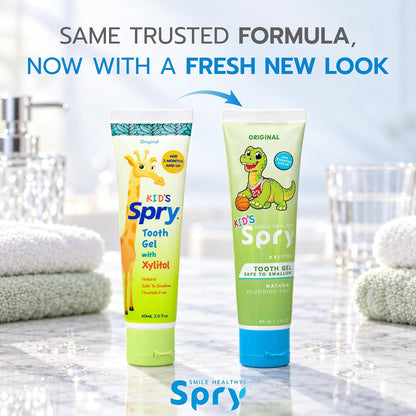 Spry Natural Kids Xylitol Tooth Gel Variety Flavours 60 ml Pack of 3 - view 6