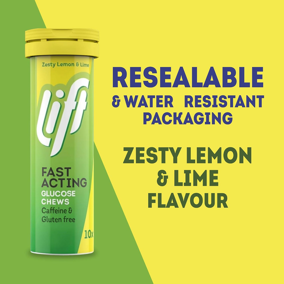 Lift Fast Acting Glucose Tablets, Lemon Lime, 10 Count, Pack of 12 - view 5