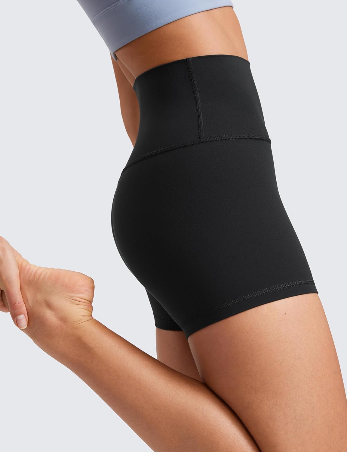 CRZ YOGA Butterluxe Biker Shorts 4" Black - Small - view 4