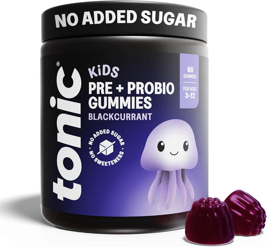Tonic Health Kids Prebio & Probio Gummies Blackcurrant, 60 Count