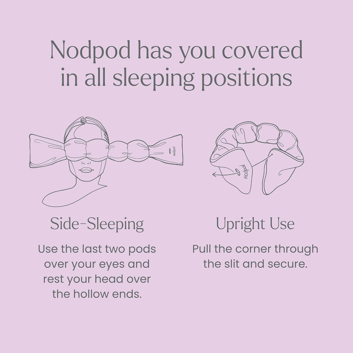 nodpod Gentle Pressure Weighted Sleep Mask - view 5