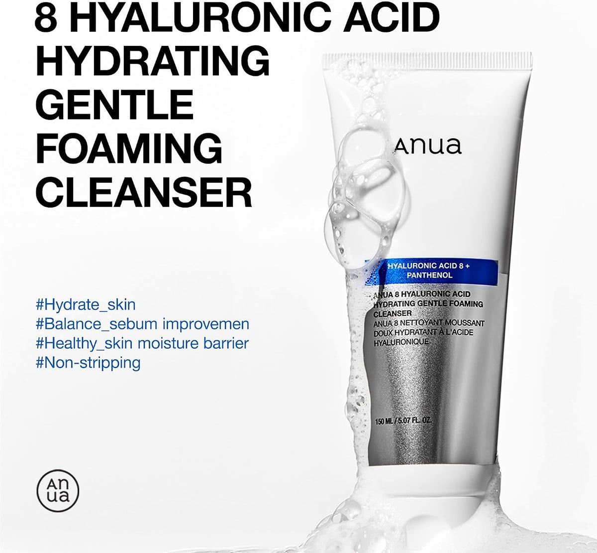Anua Hydrating Gentle Foaming Cleanser 150ml - view 2